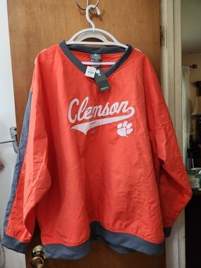 Knights Apparel Orange and Gray Clemson Windshirt